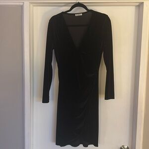Velvet Long Sleeve Dresss